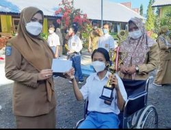 Siswi SLBN 1 Sumbawa, Juara 2 Nasional Cabor Balap Kursi Roda