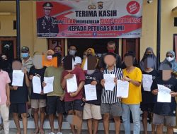 Bawa Sajam, Belasan Pelajar Diamankan Polisi