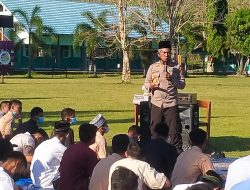 Datangi SMKN 1 Alas, Kapolsek Isi Kultum Saat Kegiatan Imtaq