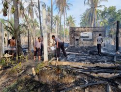 Dilalap Si Jago Merah, Belasan Kamar Hotel Sunset Palm Resort Hangus Terbakar