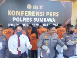 Polres Sumbawa Sikat Belasan Bandar dan Pengedar Narkoba