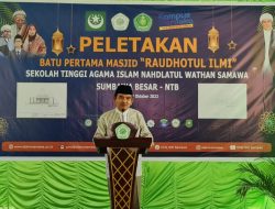 Gerindra Sumbawa Bantu Pembangunan Masjid STAI NW Sumbawa 