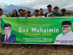 Petani Tembakau Sumbawa Deklarasi Dukung Gus Muhaimin di Pilpres 2024 