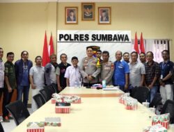 Kapolres Sumbawa Ajak Wartawan Jaga Kondusifitas dan Perkuat Kemitraan 