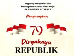 PT Sumbawa Jutaraya Mengucapkan Dirgahayu Republik Indonesia 17 Agustus 1945-2024