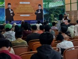 Relawan Nadi Gen Z Loteng Deklarasi Dukung Zul-Uhel 