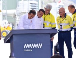 Presiden Jokowi Resmikan Smelter Tembaga dan Pemurnian Logam Mulia AMMAN    