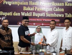 Semua Bakal Paslon Pilkada Sumbawa Penuhi Syarat Kesehatan